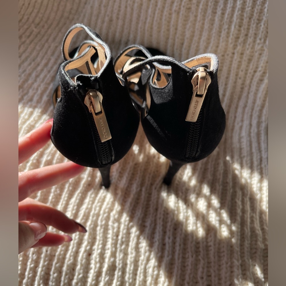 Jimmy Choo suede cutout heels. - Picture 4 of 6
